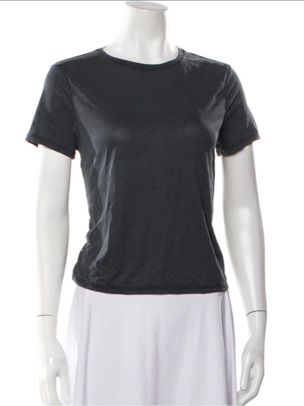 Alice + Olivia Classics Black/Navy Short Sleeve Crewneck Tee